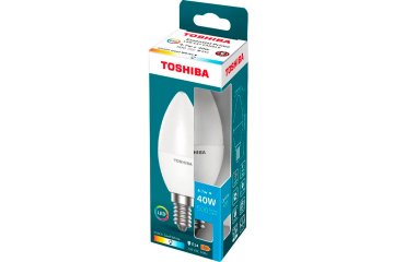 Bombilla led toshiba essential c37 e14 4.7w luz fria 6500k