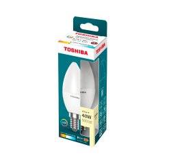 Bombilla led toshiba essential c37 e14 4.7w luz neutra 4000k