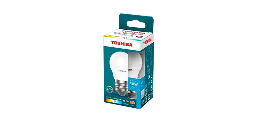 Bombilla led toshiba essential g45 e27 4.7w luz fria 6500k