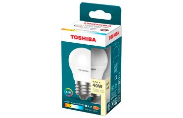 Bombilla led toshiba essential g45 e27 4.7w luz neutra 4000k