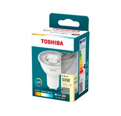 Foco led toshiba essential gu10 4.5w luz neutra 4000k