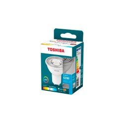 Foco led toshiba essential gu10 5.5w luz fria 6500k