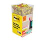Bloc de notas adhesivas quita y pon post-it cubo 76x76 mm expositor suelo de 96 unidades surtidas 400x400x900 mm