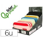 Estuche portatodo liderpapel duo 2 cremalleras con bolsillo frontal 220x90x50 mm