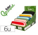 Estuche portatodo liderpapel duo 3 cremalleras con bolsillo frontal 220x90x50 mm
