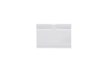 Soporte portaprecios q-connect para ganchos en t etiqueta 39x60mm transparente