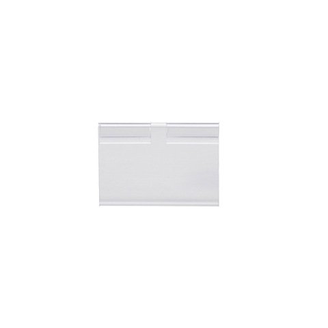 Soporte portaprecios q-connect para ganchos en t etiqueta 39x60mm transparente