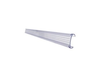 Soporte portaprecios q-connect reutilizable para estanteria etiqueta 40x1000 mm transparente