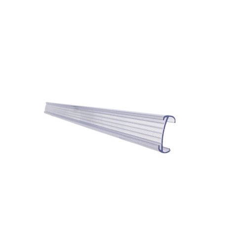 Soporte portaprecios q-connect reutilizable para estanteria etiqueta 40x1000 mm transparente