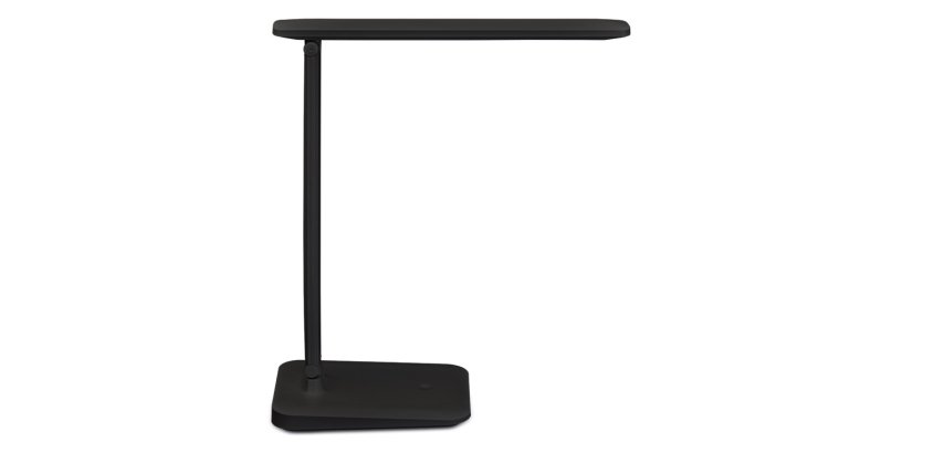 Lampara de escritorio maul recargable led 2,7w 325lm luz ajustable panel tactil brazo giratorio negra