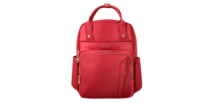Mochila antartik nova 4 compartimentos color rojo vino 410x180x320 mm