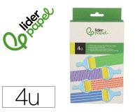Esponja manualidades liderpapel rodillo con texturas goma foam caja con 4 unidades