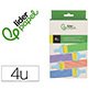 Esponja manualidades liderpapel rodillo con texturas goma foam caja con 4 unidades