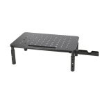 Soporte q-connect para monitor metalico regulable en altura con soporte para movil 371x235x145 mm