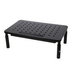 Soporte q-connect para monitor metalico regulable en altura con bandeja 370x235x145 mm