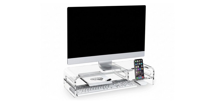 Soporte q-connect para monitor metacrilato 508x203x114 mm