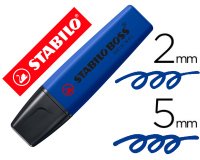 Rotulador stabilo boss fluorescente nature colors wildflower edition color azul marino