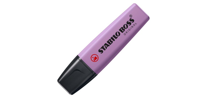 Rotulador stabilo boss fluorescente nature colors wildflower edition color lila grisaceo
