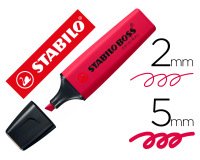 Rotulador stabilo boss fluorescente nature colors wildflower edition color rojo borgoña