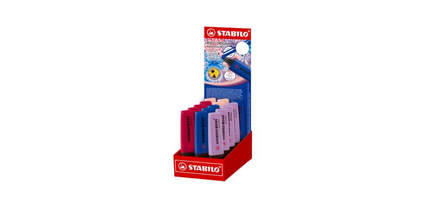 Rotulador stabilo boss fluorescente nature colors wildflower edition expositor de 15 unidades colores