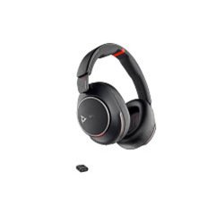Auriculares poly inalambrico voyager surround 85 uc + adaptador usb-c/a + soporte de carga