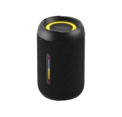 Altavoz ngs roller furia 2 tiny portatil 20w bluetooth luces rgb e impermeabilidad ipx7 color negro