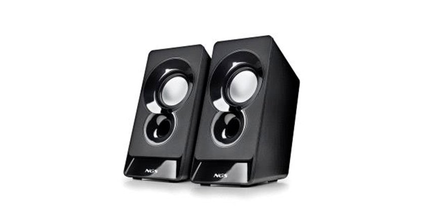 Altavoz ngs sb10 para pc 12w estereo usb entrada jack 3,5 mm color negro