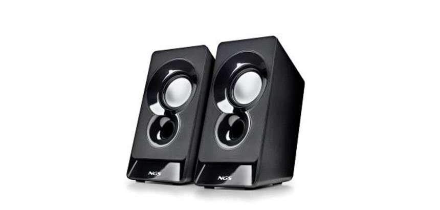 Altavoz ngs sb10 para pc 12w estereo usb entrada jack 3,5 mm color negro