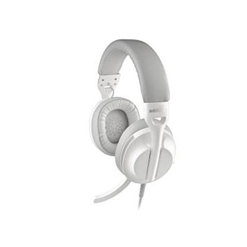 Auriculares ngs vox805 con cable estereo usb-c con control de volumen y adaptador usb color blanco