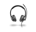 Auriculares ngs vox605 con cable estereo usb-c con control de volumen y adaptador usb color negro