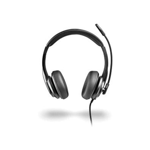Auriculares ngs vox605 con cable estereo usb-c con control de volumen y adaptador usb color negro