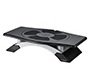 Soporte q-connect para monitor con plataforma giratoria ajustable dos alturas 411x287x99 mm
