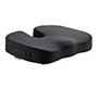 Cojin de asiento q-connect de espuma viscoelastica color negro 460x370x75 mm