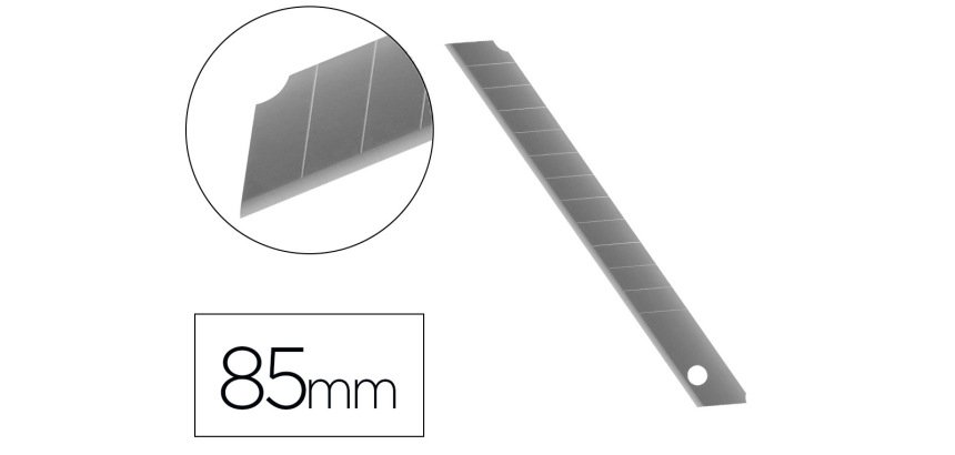 Repuesto cuter q-connect estrecho para modelos kf10631/kf00234/kf10940/kf10938/kf10934 cuchilla 9 mm blister 10 und