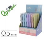 Portaminas liderpapel coleccion 1 con clip y goma 0.5 mm 5 colores surtidos