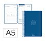 Agenda escolar liderpapel 26-27 espiral basic dia pagina a5 bilingue 70g papel fsc azul marino