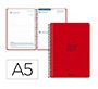 Agenda escolar liderpapel 26-27 espiral basic dia pagina a5 bilingue 70g papel fsc rojo