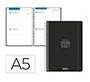 Agenda escolar liderpapel 26-27 espiral basic 2 dias pagina a5 bilingue 70g papel fsc negro