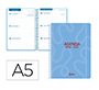 Agenda escolar liderpapel 26-27 espiral classic semana vista a5 bilingue 70g papel fsc azul