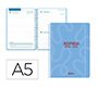 Agenda escolar liderpapel 26-27 espiral classic dia pagina a5 bilingue 70g papel fsc azul