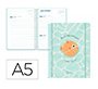 Agenda escolar liderpapel 26-27 espiral save planet dia pagina a5 bilingue 80g papel fsc azul