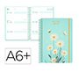 Agenda escolar liderpapel 26-27 espiral fantasy d semanavista a6+ bilingue 80g papel fsc azul