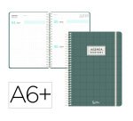 Agenda escolar liderpapel 26-27 espiral pattern dia pagina a6 bilingue 80g papel fsc cuadricula