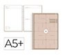 Agenda escolar antartik 26-27 espiral essentials dia pagina a5+ bilingue 80g papel fsc beis