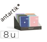 Agenda escolar antartik 26-27 espiral essentials diseños surtidos bilingüe 80g papel fsc
