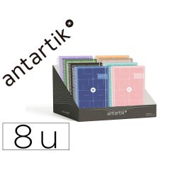 Agenda escolar antartik 26-27 espiral essentials diseños surtidos bilingüe 80g papel fsc