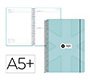 Agenda escolar antartik 26-27 espiral pack and go dia paginaa5+ bilingüe 80g papel fsc menta
