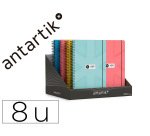 Agenda escolar antartik 26-27 espiral pack and go diseños surtidos bilingüe 80g papel fsc