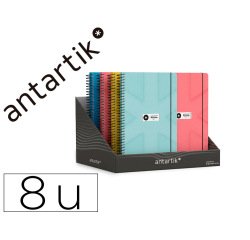 Agenda escolar antartik 26-27 espiral pack and go diseños surtidos bilingüe 80g papel fsc