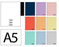 Cuaderno espiral liderpapel a5 wonder tapa plastico 80h 90gr liso colores surtidos